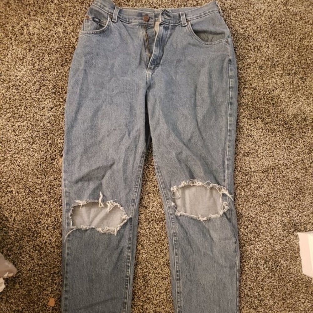 Hi waist vintage mom jeans